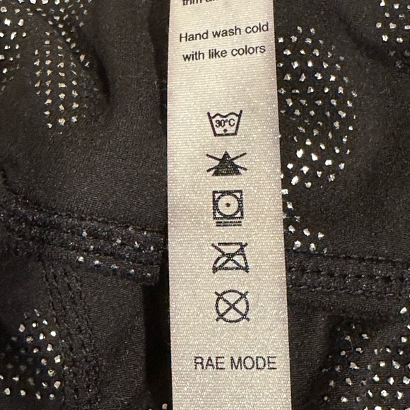 Rae Mode Black‎ Leopard Print Biker Shorts M High Waist Stretch Active - Picture 7 of 8